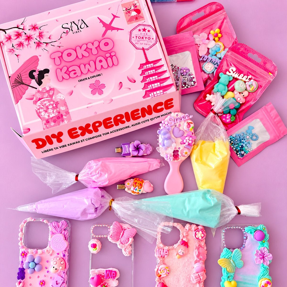 Tokyo Kawaii Duo - Kit DIY Coque Decoden