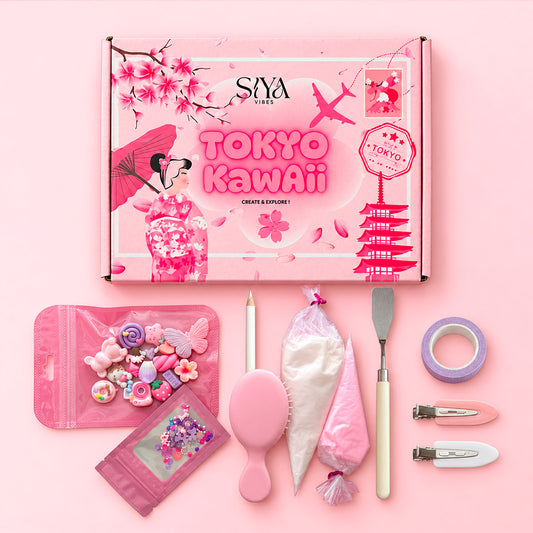 Tokyo Kawaii - Kit DIY Brosse & Pinces