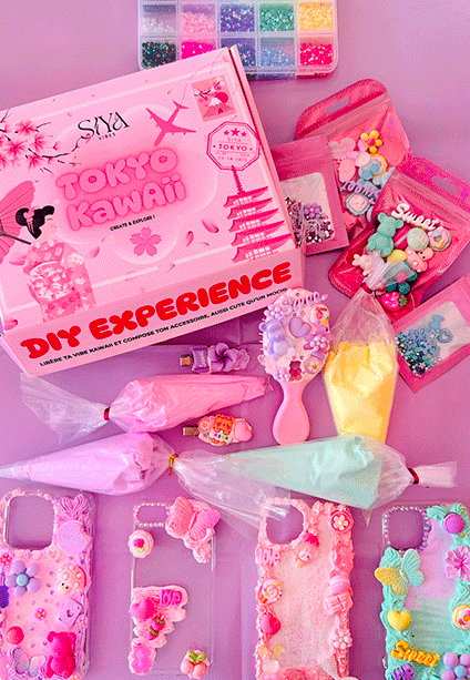 Coque de téléphone decoden kawaii avec box DIY inspirée du Japon