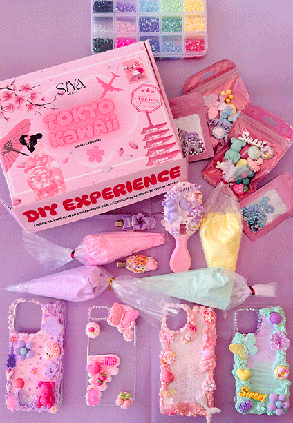 Coque de téléphone decoden kawaii avec box DIY inspirée du Japon