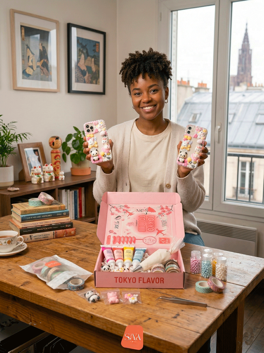 Contenu du kit DIY Decoden Tokyo Kawaii par Siya Vibes